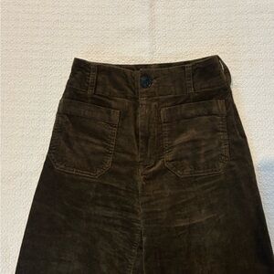 Anthropologie Maeve Olive Corduroy Pants